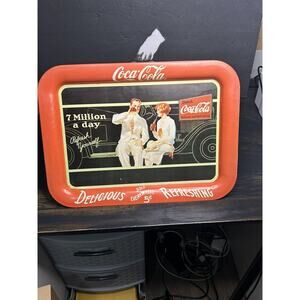 Coca Cola 7 Million A Day Tray Vintage